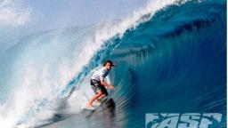 Matt Wilkinson deep in it at Teahupoo