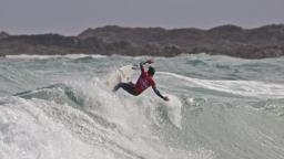 Surfing at the O'Neill Cold Water Classic Tasmania