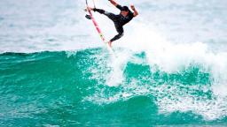 Adriano de Souza at the Hurley Pro Trestles