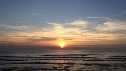 Sunset surf at Biarritz