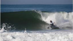 Damien Hobgood takes on a Clean J Bay Face
