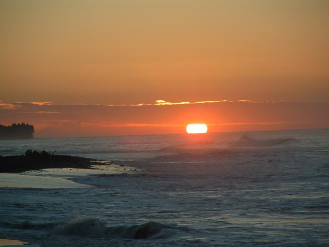Sunset over El Salvador Beachbreak