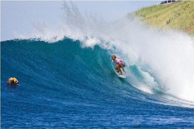Stephanie Gilmore Claimint the Billabong Pro Maui and Vans Triple Crown