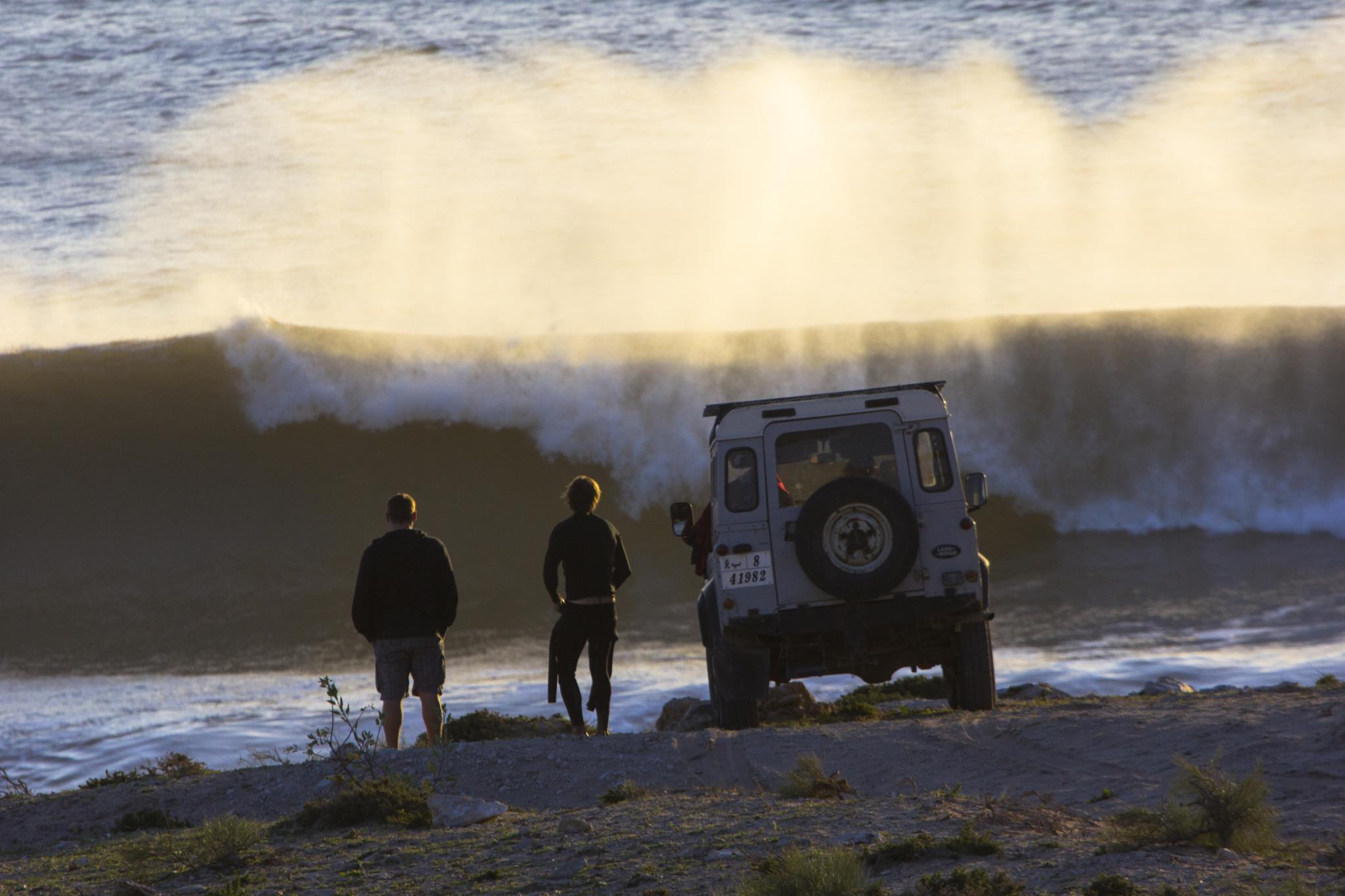 look the big waves