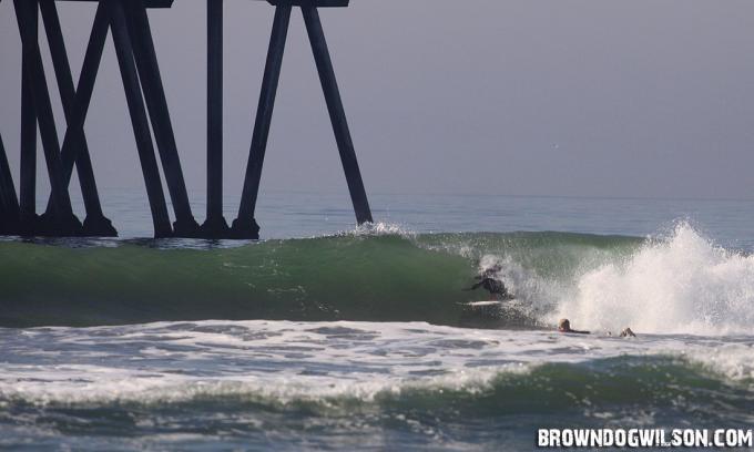 Little Tube with Pier in Background