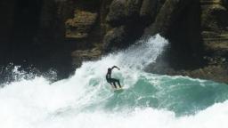 Kevin Bourez competes at ISA Piha