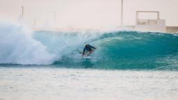 Caity Simmers Adu Dhabi wave park tube