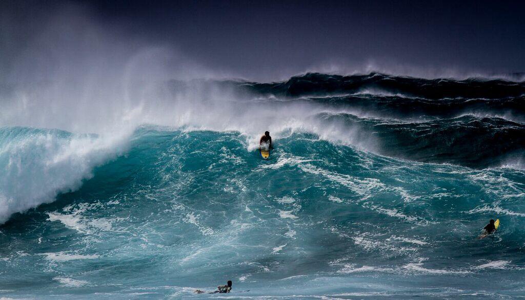 Angry sea