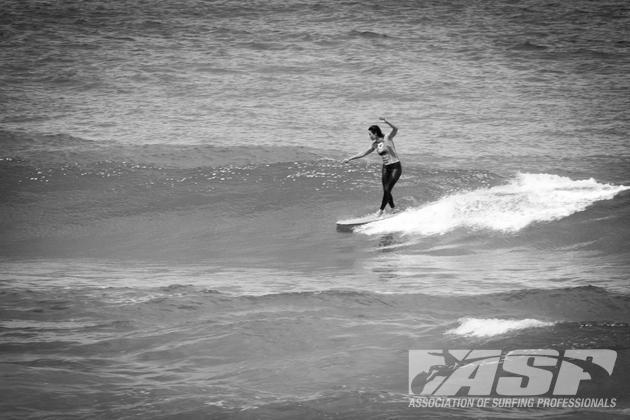 Kassia Meador rides at La Cote des Basques