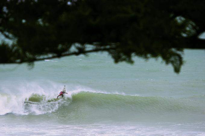 Long Shot of Surfer