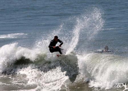 Plenty of Spray at Huntington Beach