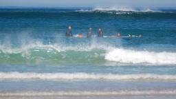 Baleal Surf Camp, Portugal paddle out
