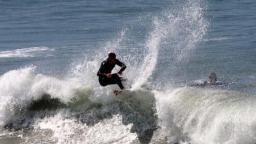 Plenty of Spray at Huntington Beach