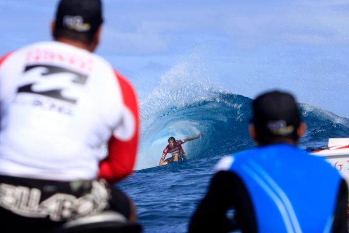 Taj at Teahupoo, Tahiti