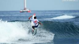 Moroccan surfer Ramzi Boukiam at Trois Bassins