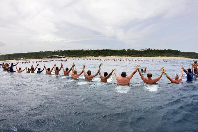Paddle Out Memorial Service for Andy Irons