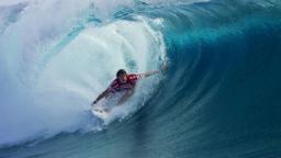 Dane Reynolds Performs at Teahupoo