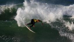 Reubin Pearce at Fistral in the Animal Newquay 09