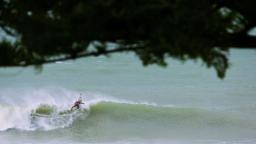 Long Shot of Surfer