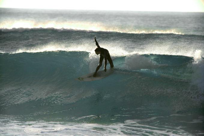 Surfing Portugal, local spot session