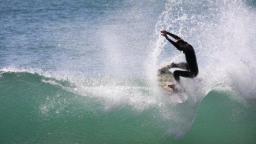 Tail slide surfing Morocco