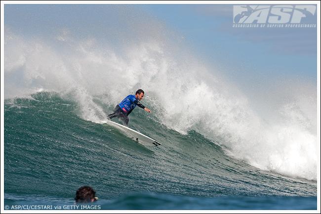Joel Parkinson Competing in the 2009 Rip Curl Pro Bells Beach