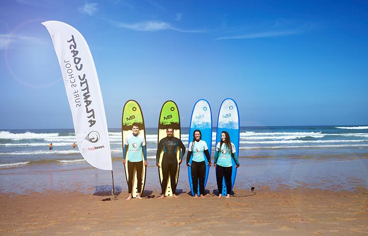 Surf lessons with Atlantic Coast Surf School