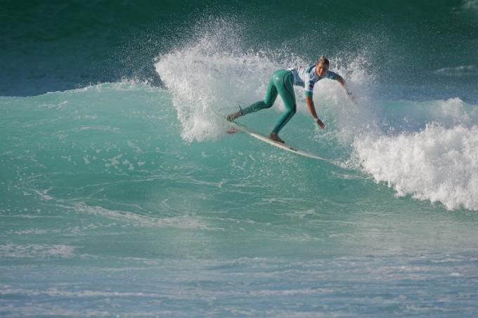 Canelle Bulard at the Cabreiroa Surfing Girls in Panin