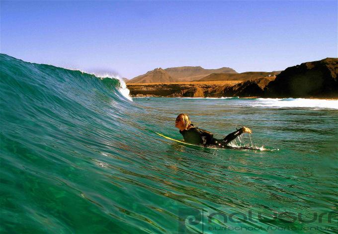 Surfer Girl of Nalusurf Surfschool Fuerteventura