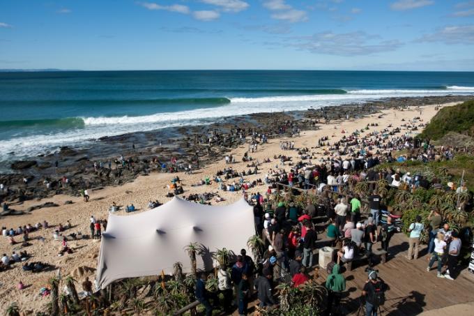 The line up at Jeffreys Bay