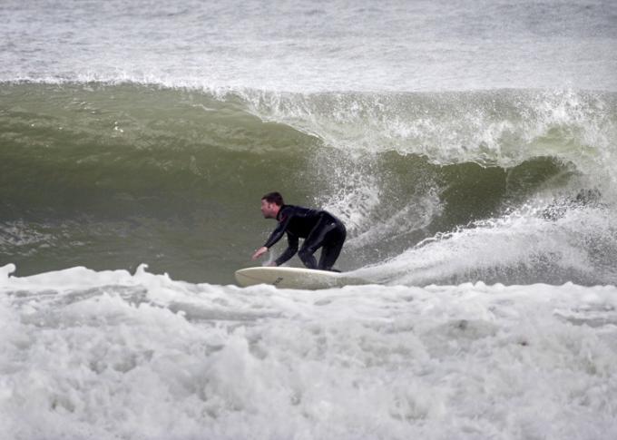 Me at Cromer, the day we cancelled the Surf Comp (doh!)