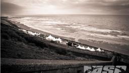 Grey Clouds at La Cote des Basques in Biarritz