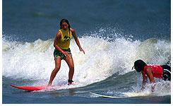 Two Girls Surfing