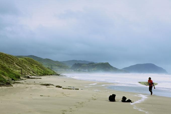 Empty Beach at Wainui