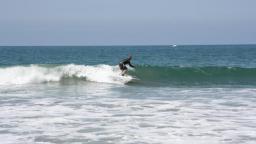 Me surfing 2008 on a 9' thin (2 3/4