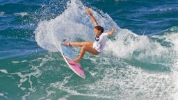Coco Ho lit up in round 1
