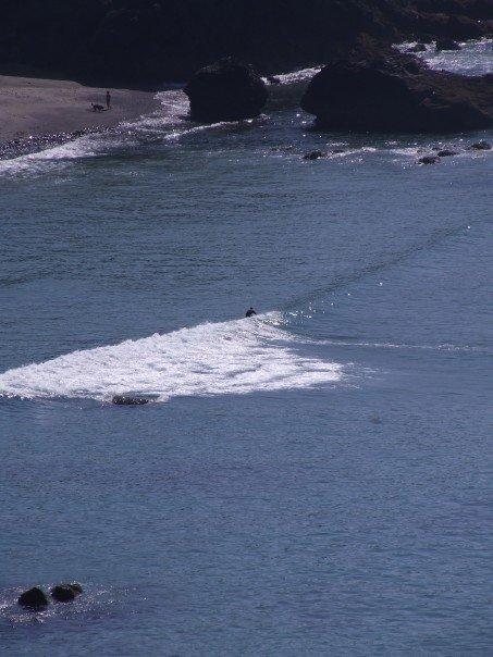 Me & a lonely little wave in South Cornwall