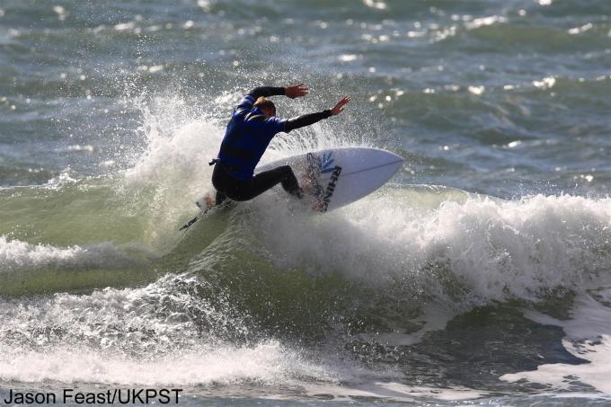 Johnny Fryer winning the Saltrock Open