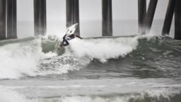Coco Ho surfing Huntongton Pier