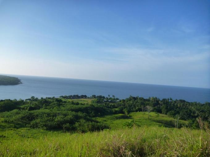 View down from top of hill to Surf Club area