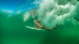 Duck diving in Arpoador - Rio
