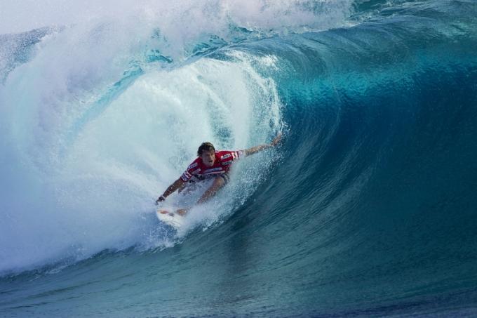 Dane Reynolds Performs at Teahupoo