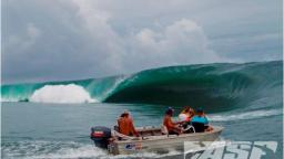 Massive Barrel at Teahupo'o