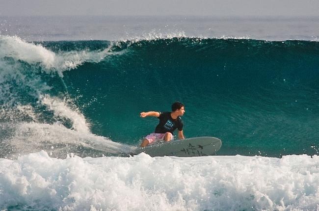 Antoine Delpero is the current ratings leader on the 2009 ASP World Longboard Tour