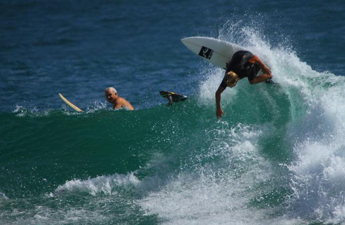 Young kid, ripping at Snapper Rocks