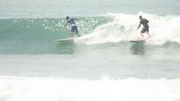 party waves with friends