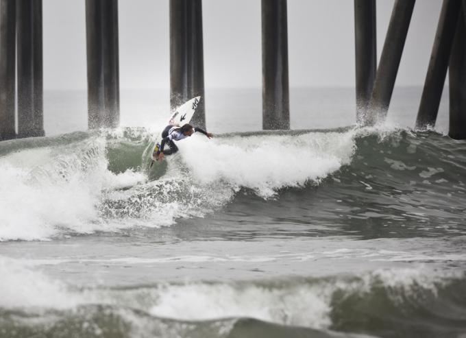 Coco Ho surfing Huntongton Pier