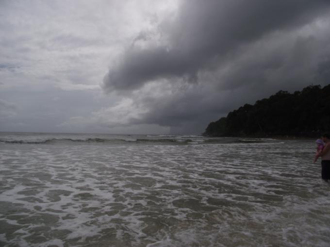 not the best conditions for a surf comp......