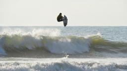 Timmy Curran air at Huntington