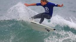 Josh Piper competing at Surf Relief in Newquay
